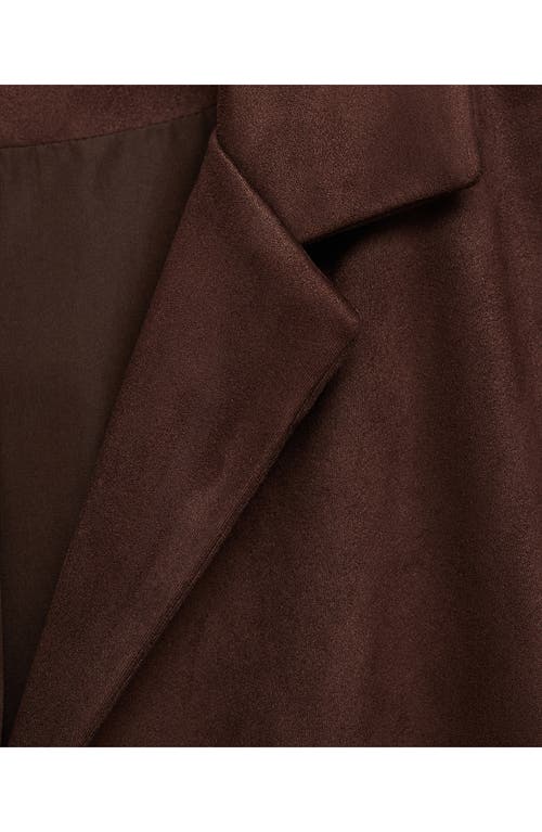 Mango - Veste Franges Similicuir Chocolat - S - Femme In Chocolate