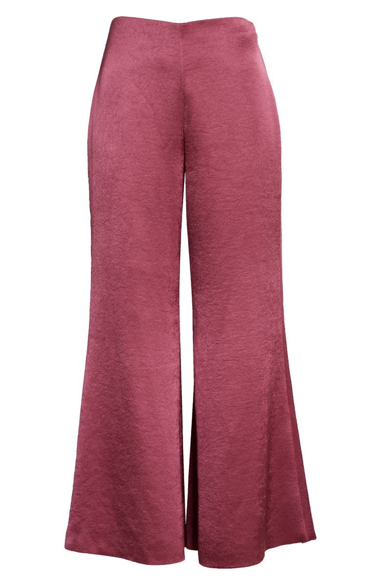Vince Satin Crop Flare Leg Pants, Alternate, color, 