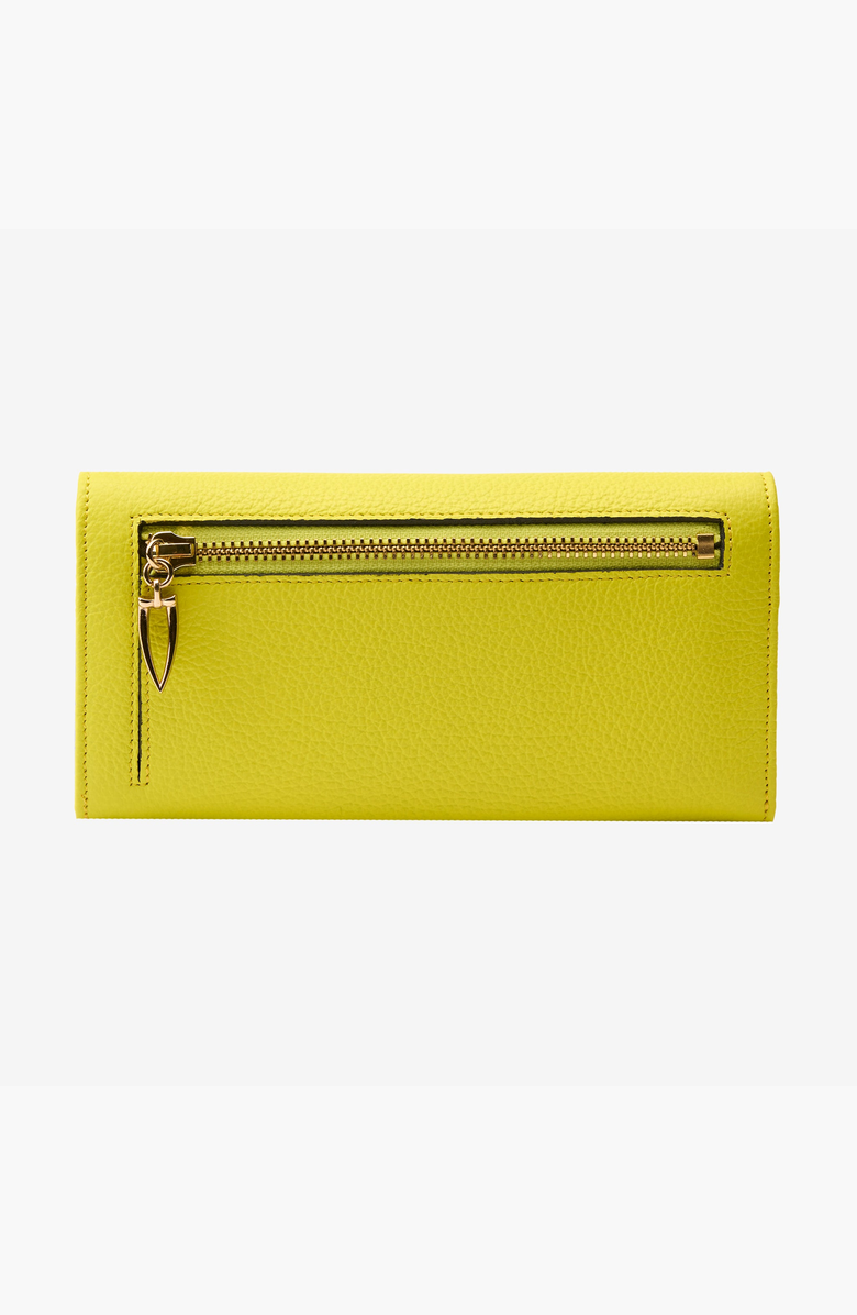 Tusk Ascot Flap Over Wallet, Alternate, color, Lime