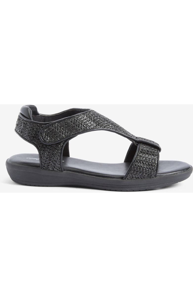 Comfortview The Charlotte Orthotic Sandal, Alternate, color, Black