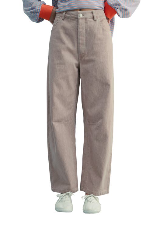 High Waist Barrel Leg Jeans