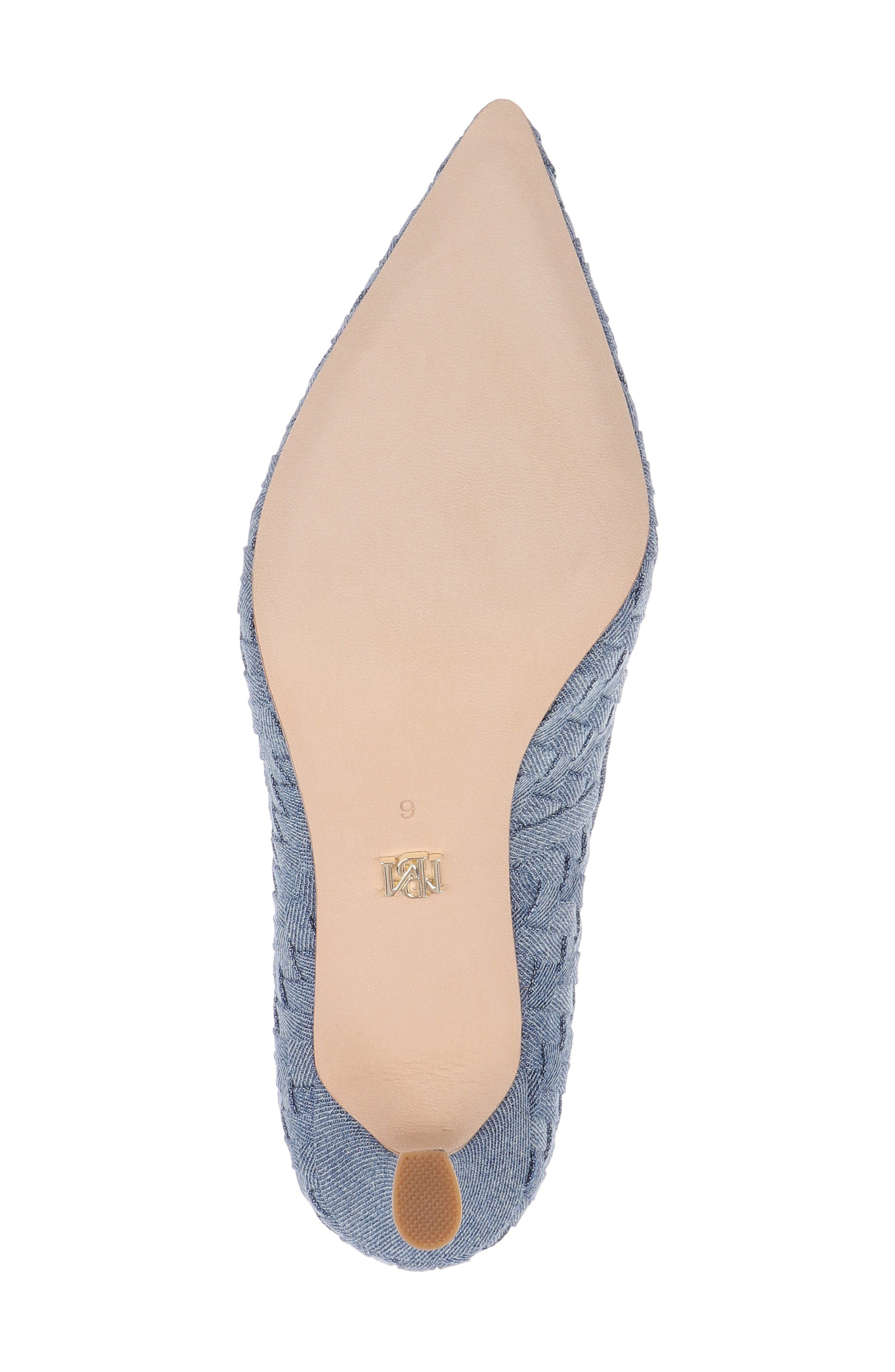 Badgley Mischka Collection Yanet Pointed Toe Pump, Alternate, color, Light Denim
