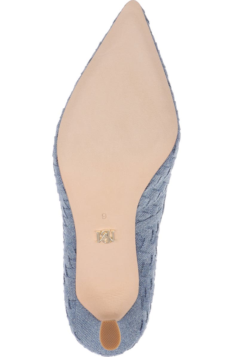 Badgley Mischka Collection Yanet Pointed Toe Pump, Alternate, color, Light Denim