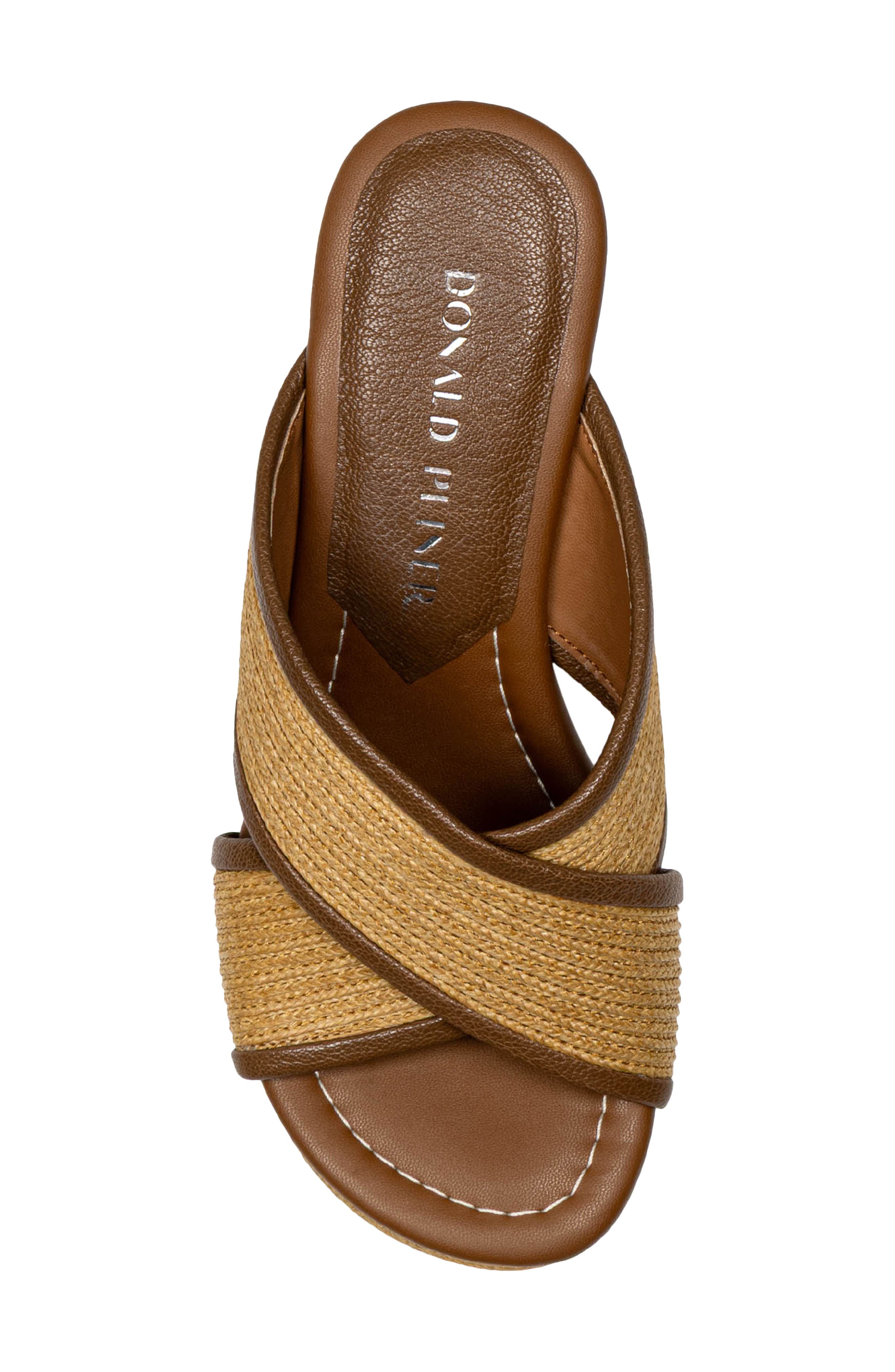 Donald Pliner Gorgina Platform Wedge Sandal, Alternate, color, Saddle