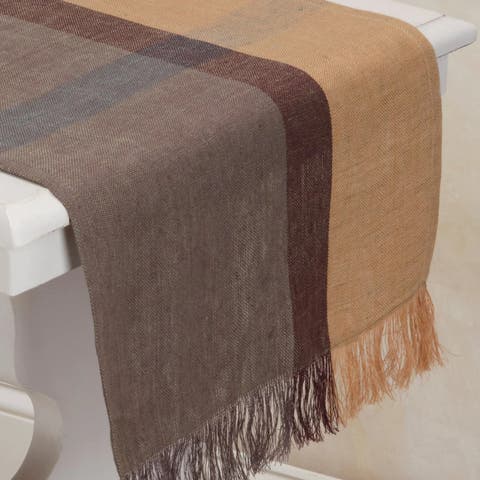 Hinterland Handwoven Linen Table Runner