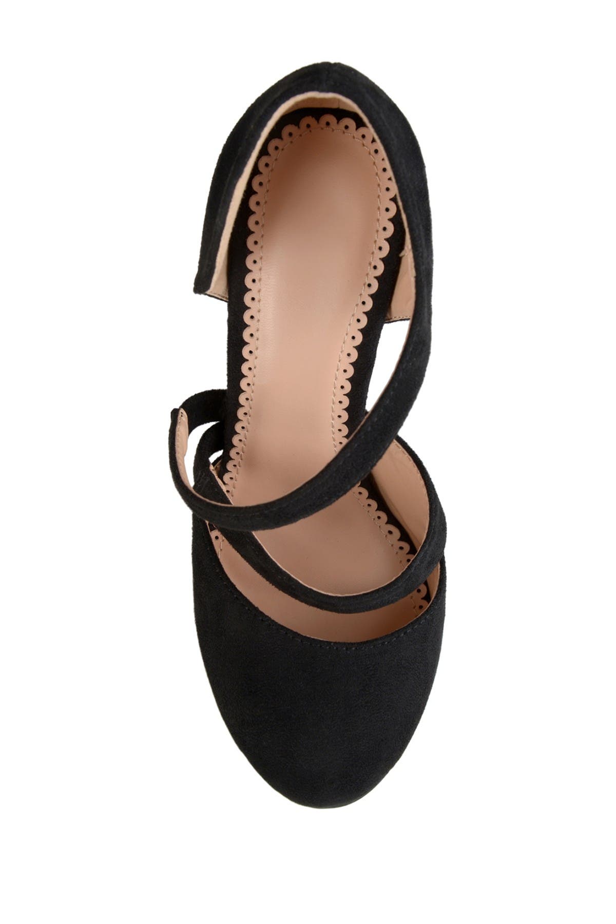 Journee Collection JOURNEE Zeera Dual Strap Pump, Alternate, color, Black