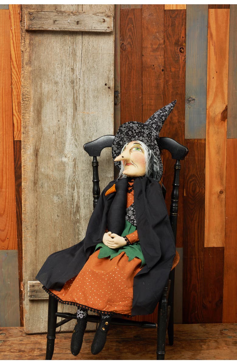 Gallerie II Prue Sorceress Witch Joe Spencer Gathered Traditions Soft Art Doll Fall Autumn Halloween Harvest Figure Figurine, Alternate, color, 