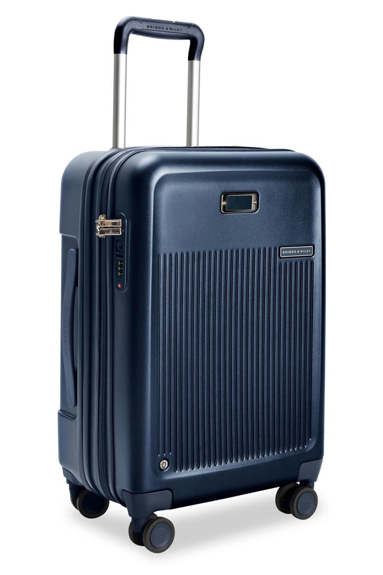 Sympatico Essential 22-Inch Expandable Spinner Carry-On, Alternate, color, NAVY