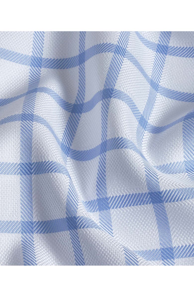 David Donahue Trim Fit Dobby Check Dress Shirt, Alternate, color, 