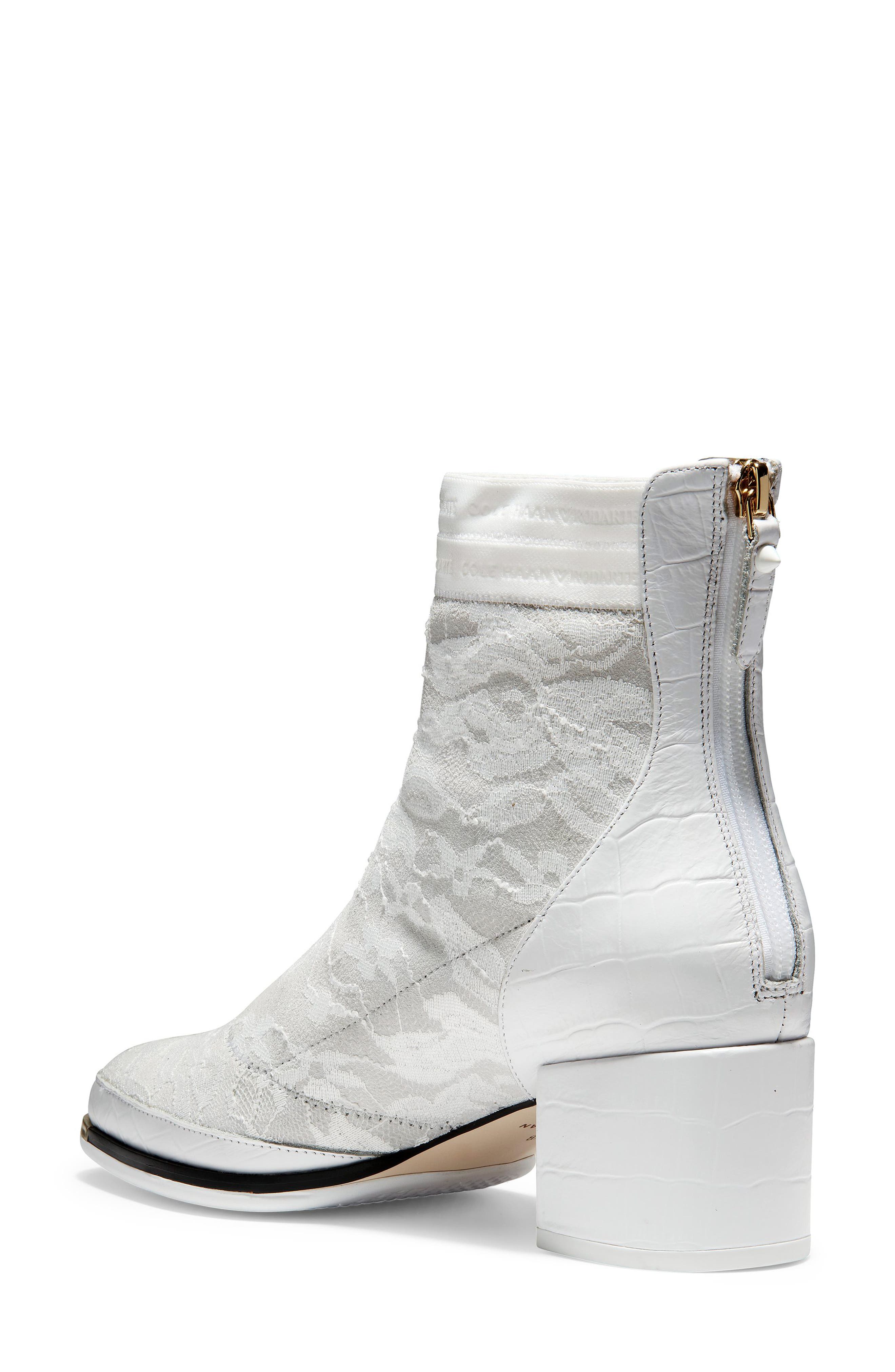 x Rodarte Sport Bootie, Alternate, color, WHITE CROC PRINT