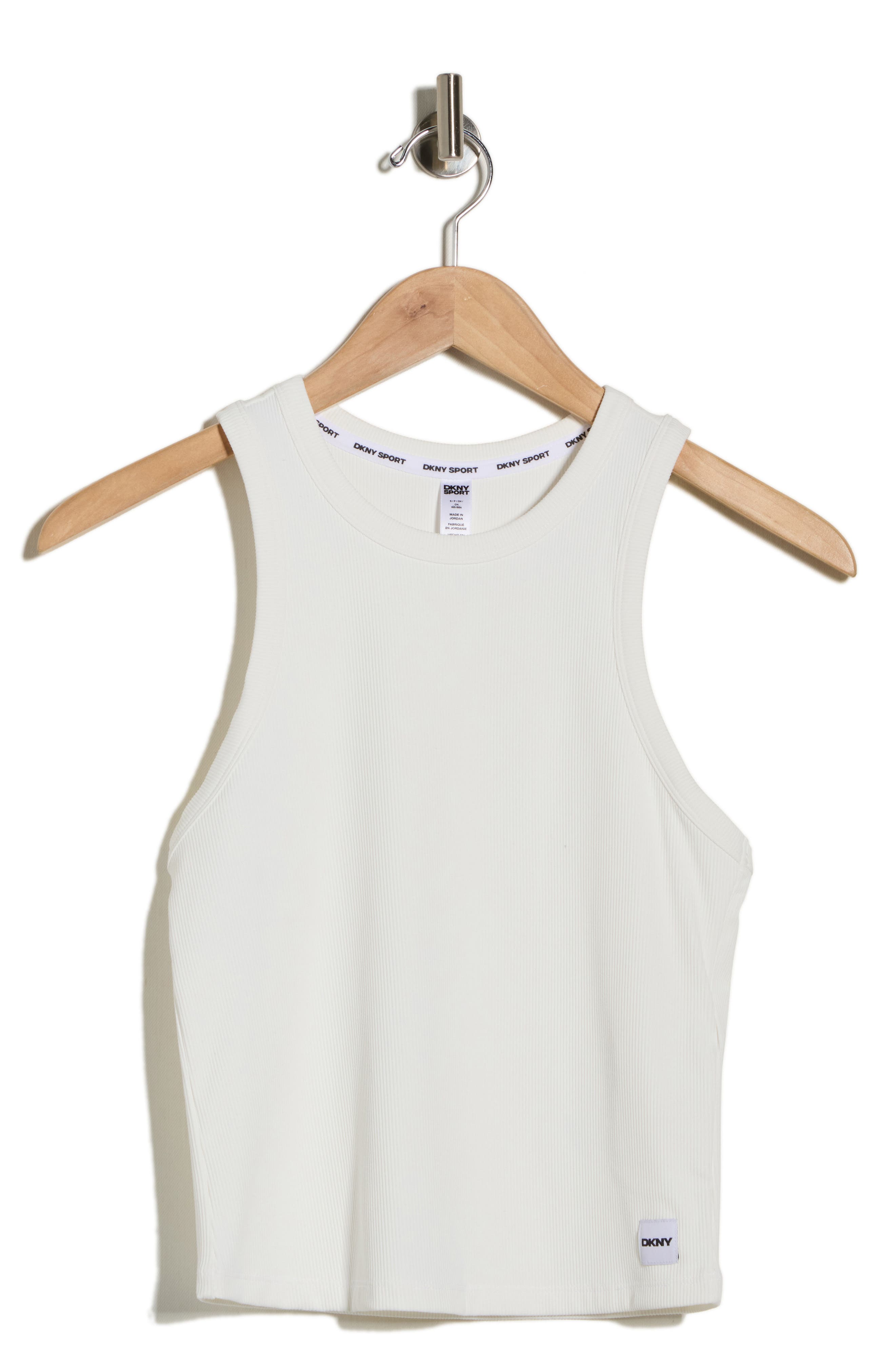 DKNY Hudson Rib Knit High Neck Tank