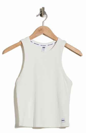 DKNY Hudson Rib Knit High Neck Tank