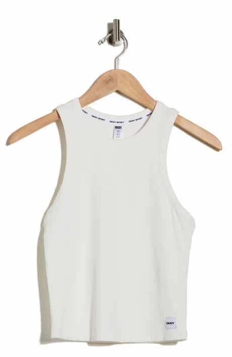 DKNY Hudson Rib Knit High Neck Tank