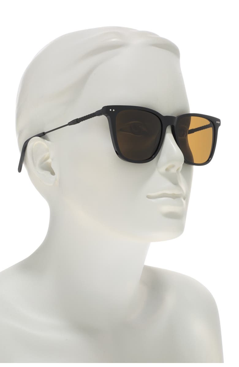 Bottega Veneta 53mm Square Sunglasses, Alternate, color,