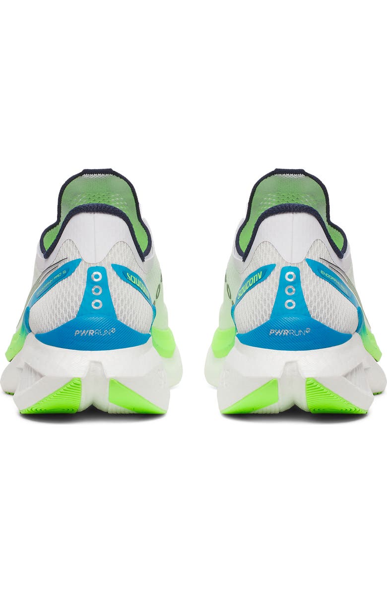 Saucony Endorphin Pro 5 Racing Shoe, Alternate, color, White/ Slime