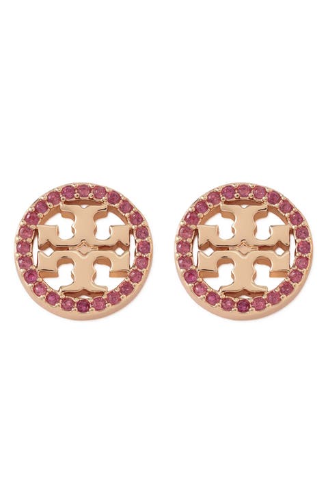 Icon Pavé Circle Stud Earrings