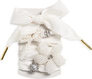 Golden Goose Skins Crystal & Faux Pearl Charm Shoelaces