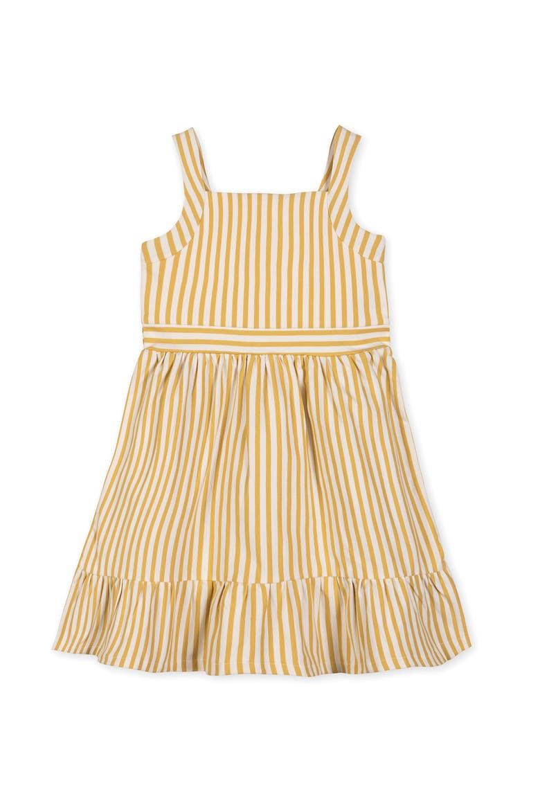 Kids' Organic Knit Tank Sundress with Flounce, Main, color, Sunny Stripe