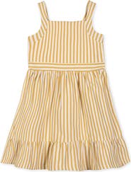 Hope & Henry Kids' Organic Knit Tank Sundress with Flounce