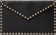 Valentino Garavani Large Rockstud Leather Envelope Pouch