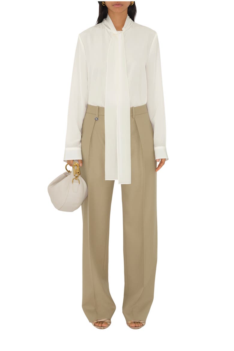 Silk Blouse, Main, color, Natural white