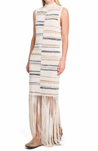 Fringe Sleeveless Dress