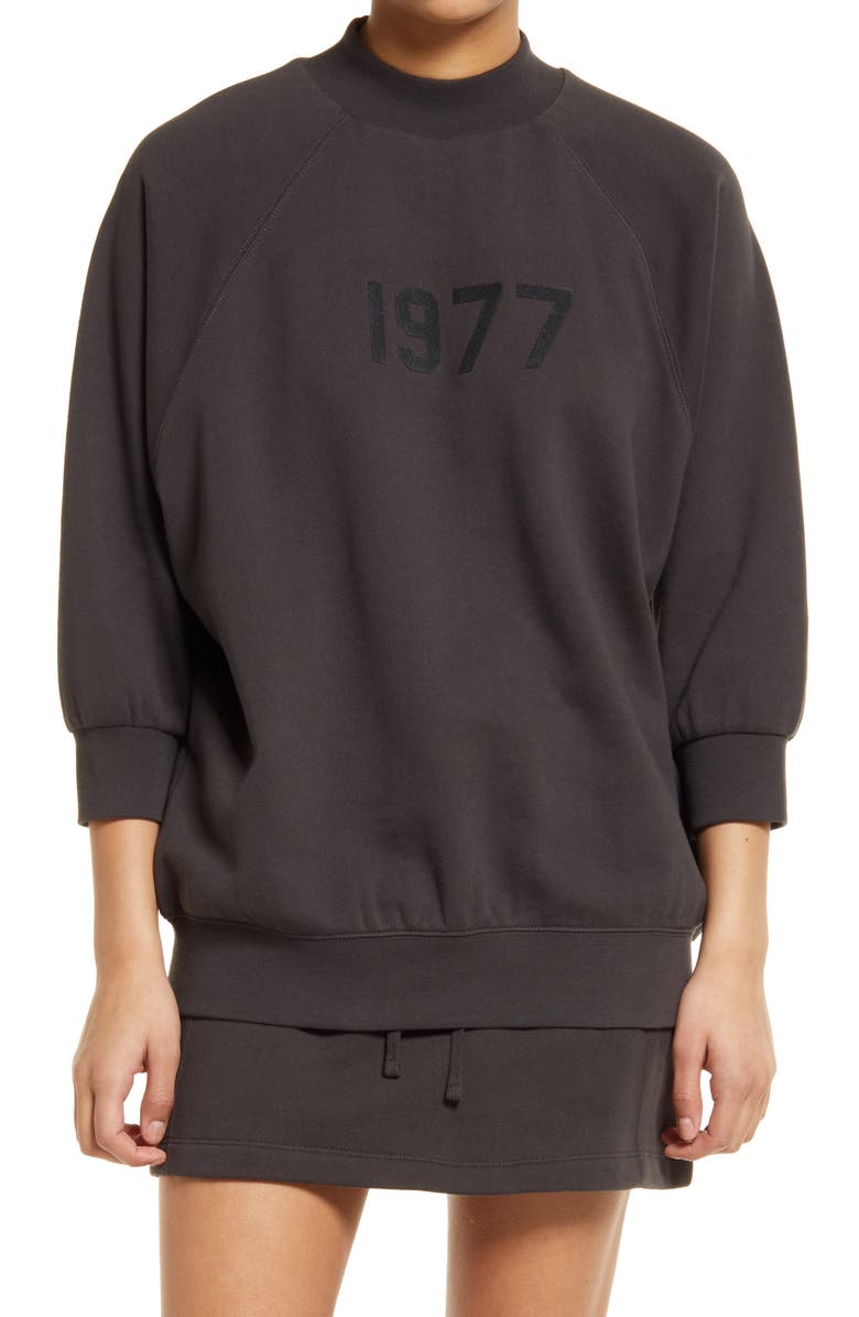 Fear of God Essentials Mock Neck French Terry Pullover, Main, color,