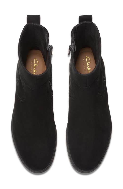 Clarks Loriini May Suede Bootie In Black