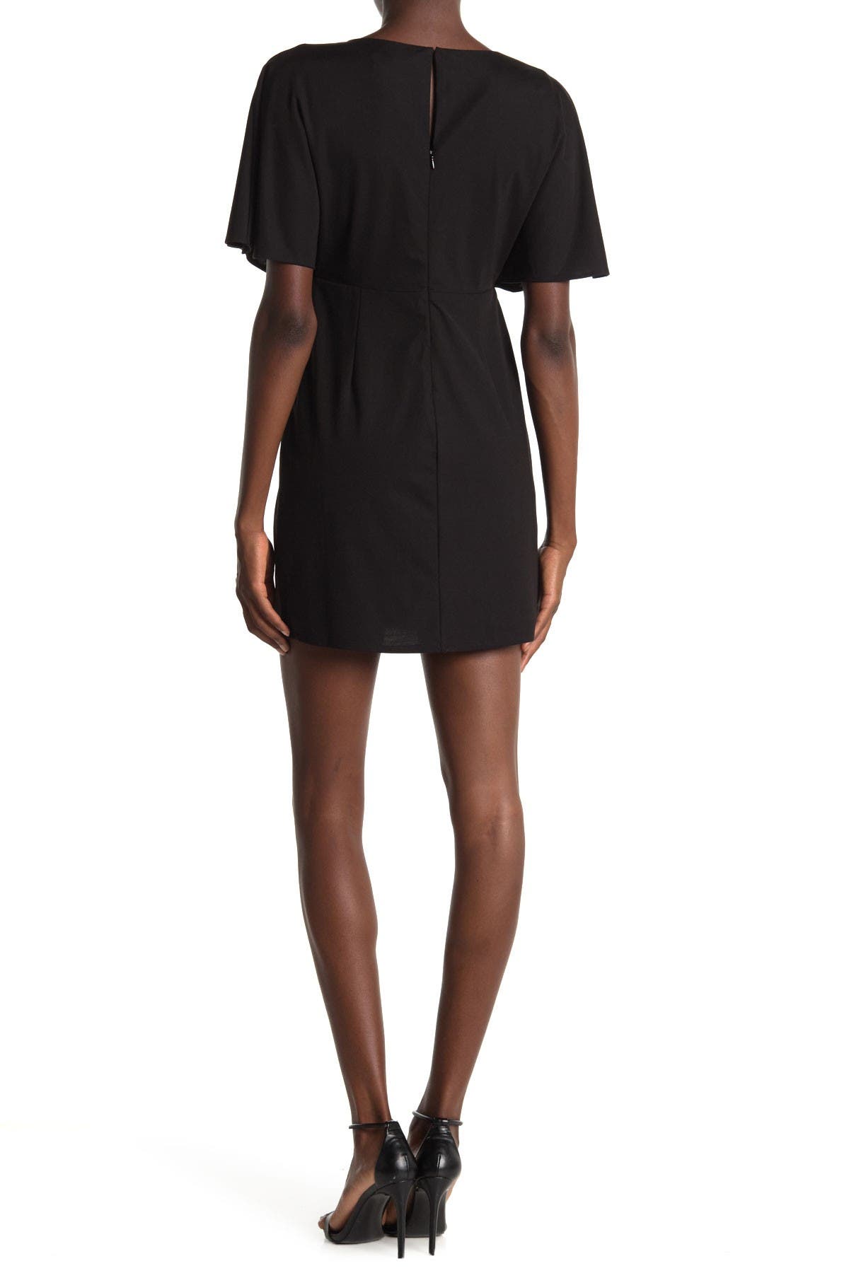 Adelyn Rae Surplice Neck Flutter Sleeve Mini Dress (Women) | Nordstromrack