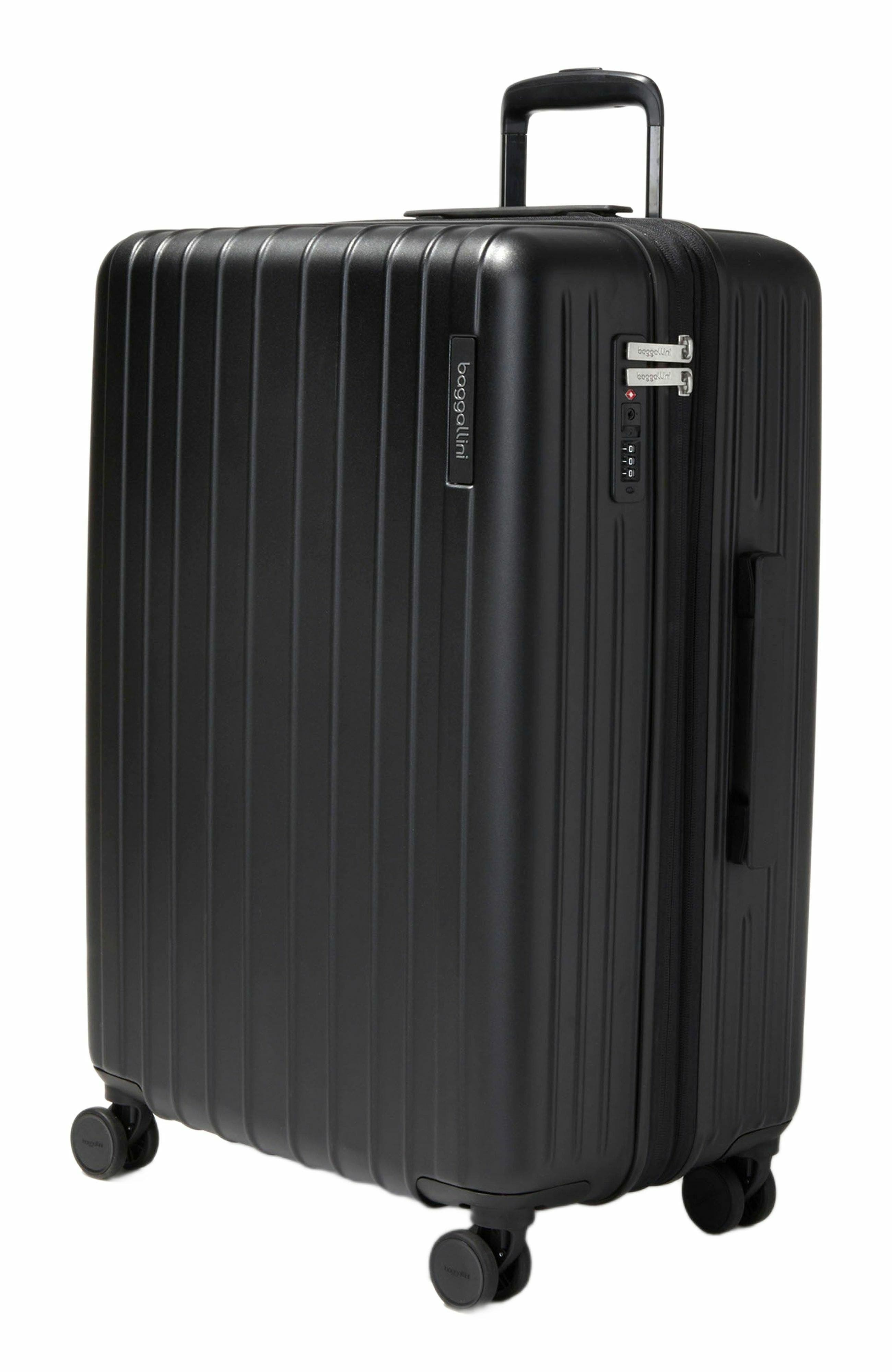 BAGGALLINI 26 in. 4 Wheel Large Hardshell Luggage, Alternate, color, Black