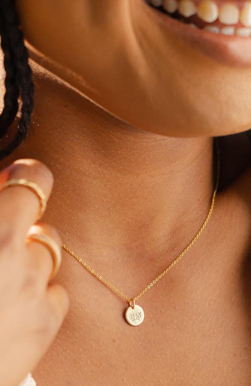 Made By Mary March Birth Flower Necklace In Silver