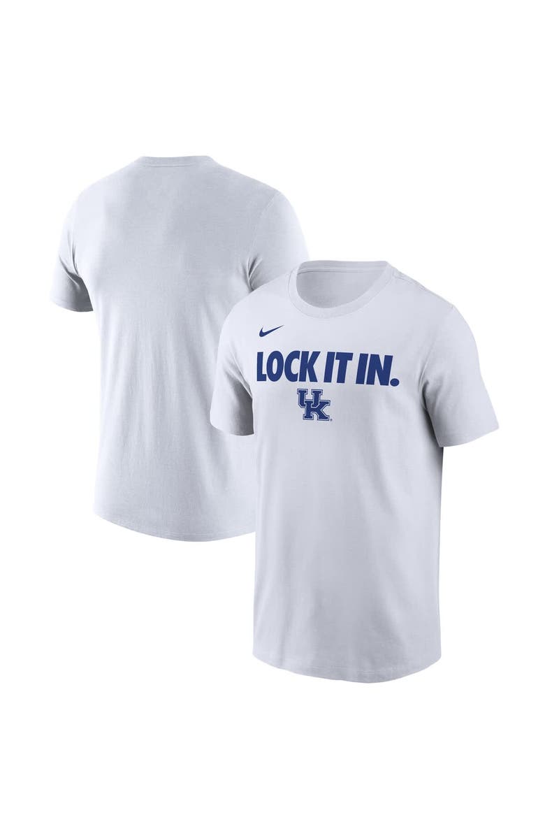 Nike Men's Nike  White Kentucky Wildcats 2026 On-Court Bench T-Shirt, Main, color, White