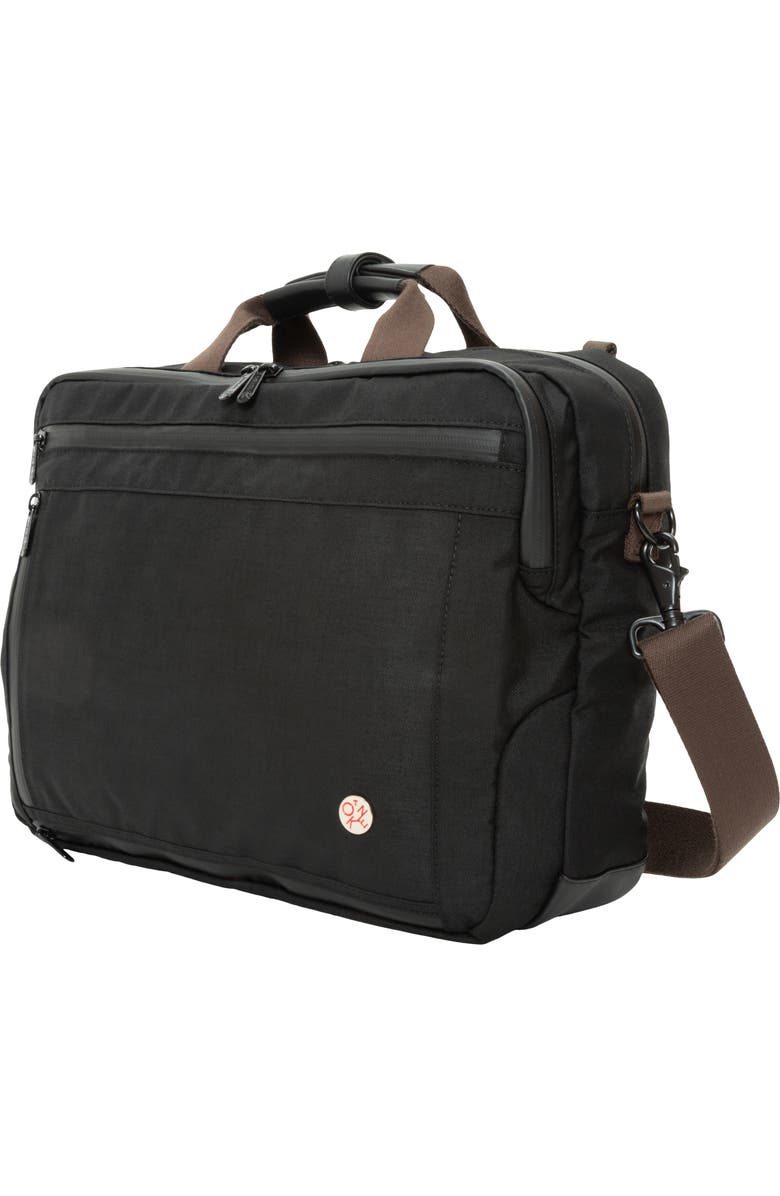 Token Waxed Nylon Saratoga Briefcase, Alternate, color, Black