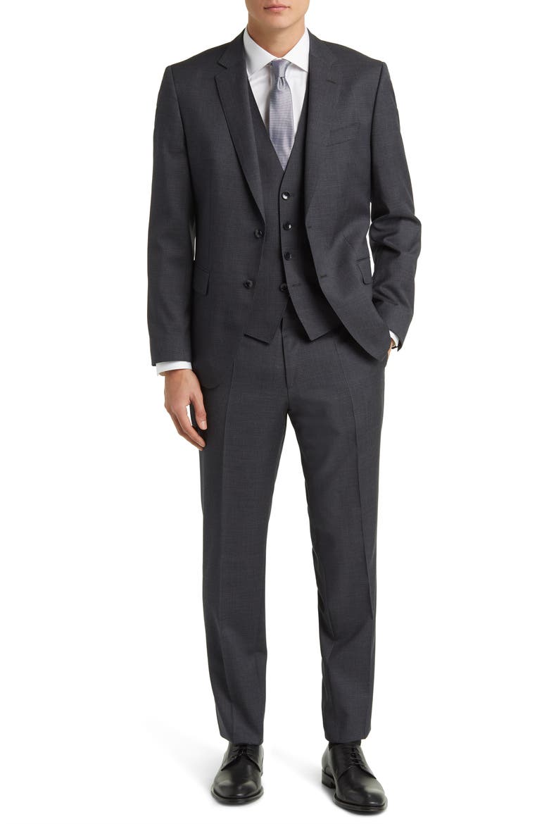 Huge Wool 3-Piece Suit, Main, color, MEDIUM GREY