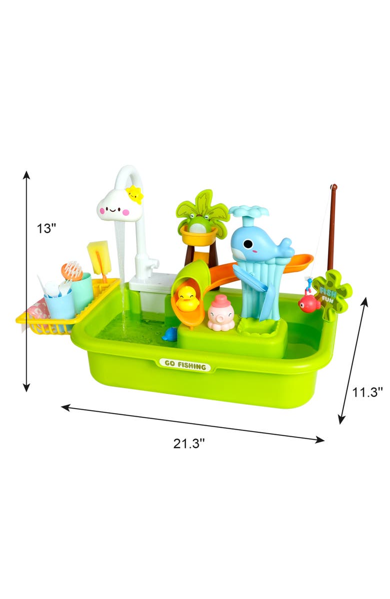 Easy Playhouse 4In1 Play Sink, Running Water Faucet, Kitchen 
Bath Toys, Alternate, color, Multicolored