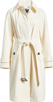 BCBG Max Azria Water Resistant Belted Trench Coat
