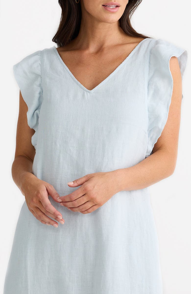 Brave+True Matilda Linen Sundress, Alternate, color, Sky