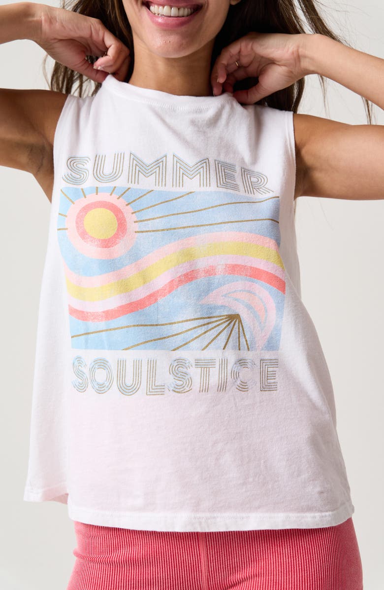 Spiritual Gangster Summer Haze Vibe Tank, Alternate, color, White