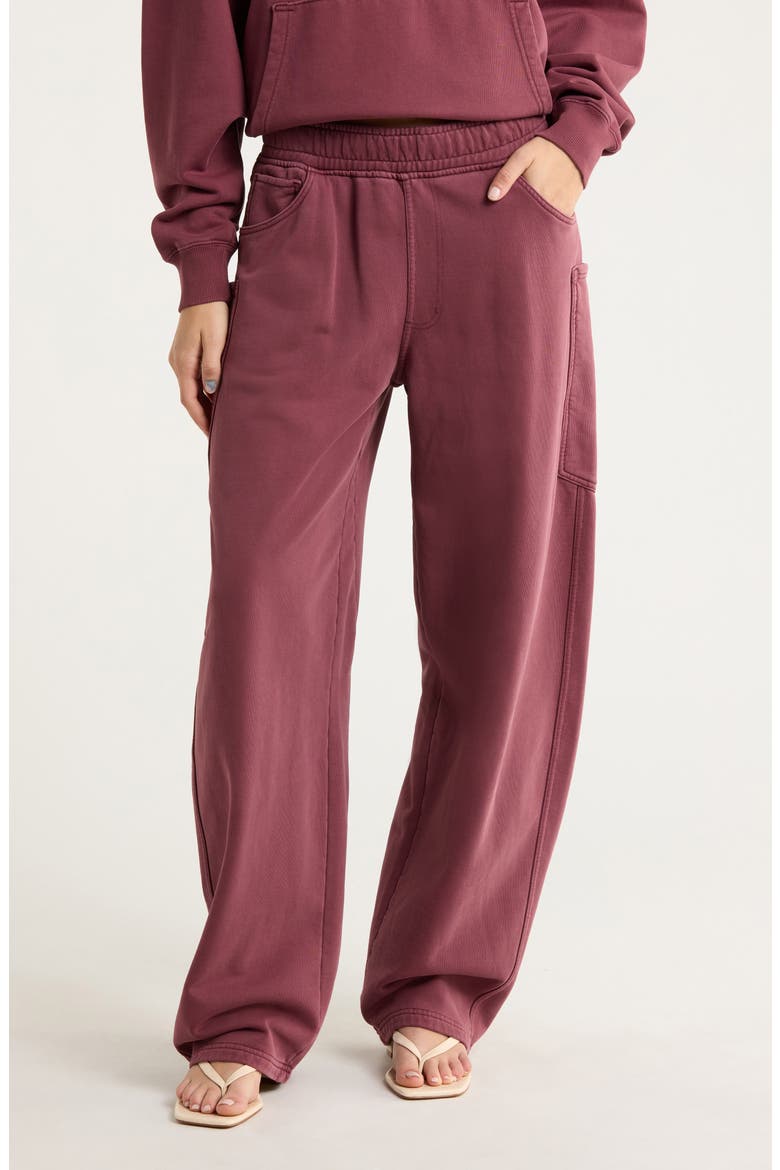 Ryan Cotton Barrel Sweatpants, Main, color, FIG