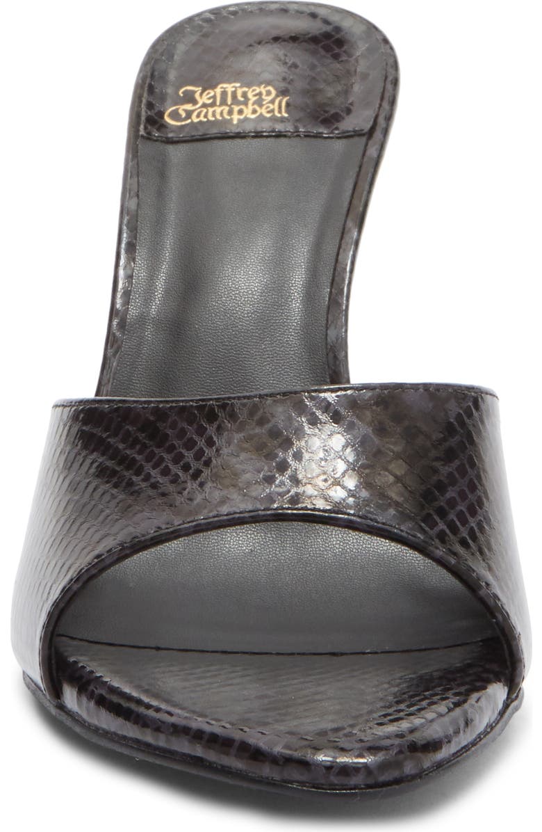 Jeffrey Campbell Agent Slide Sandal, Alternate, color, Grey Black Python