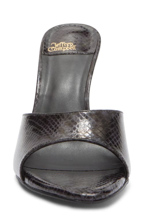 Jeffrey Campbell Agent Slide Sandal In Black