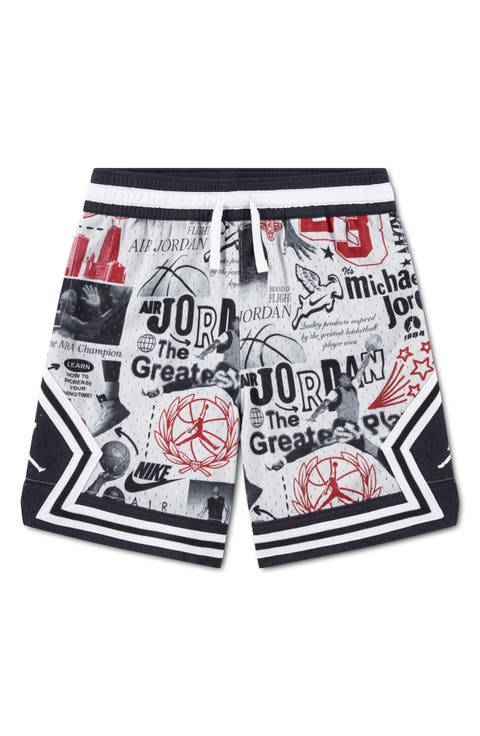 Kids' Print Dri-FIT Mesh Basketball Shorts (Big Kid)