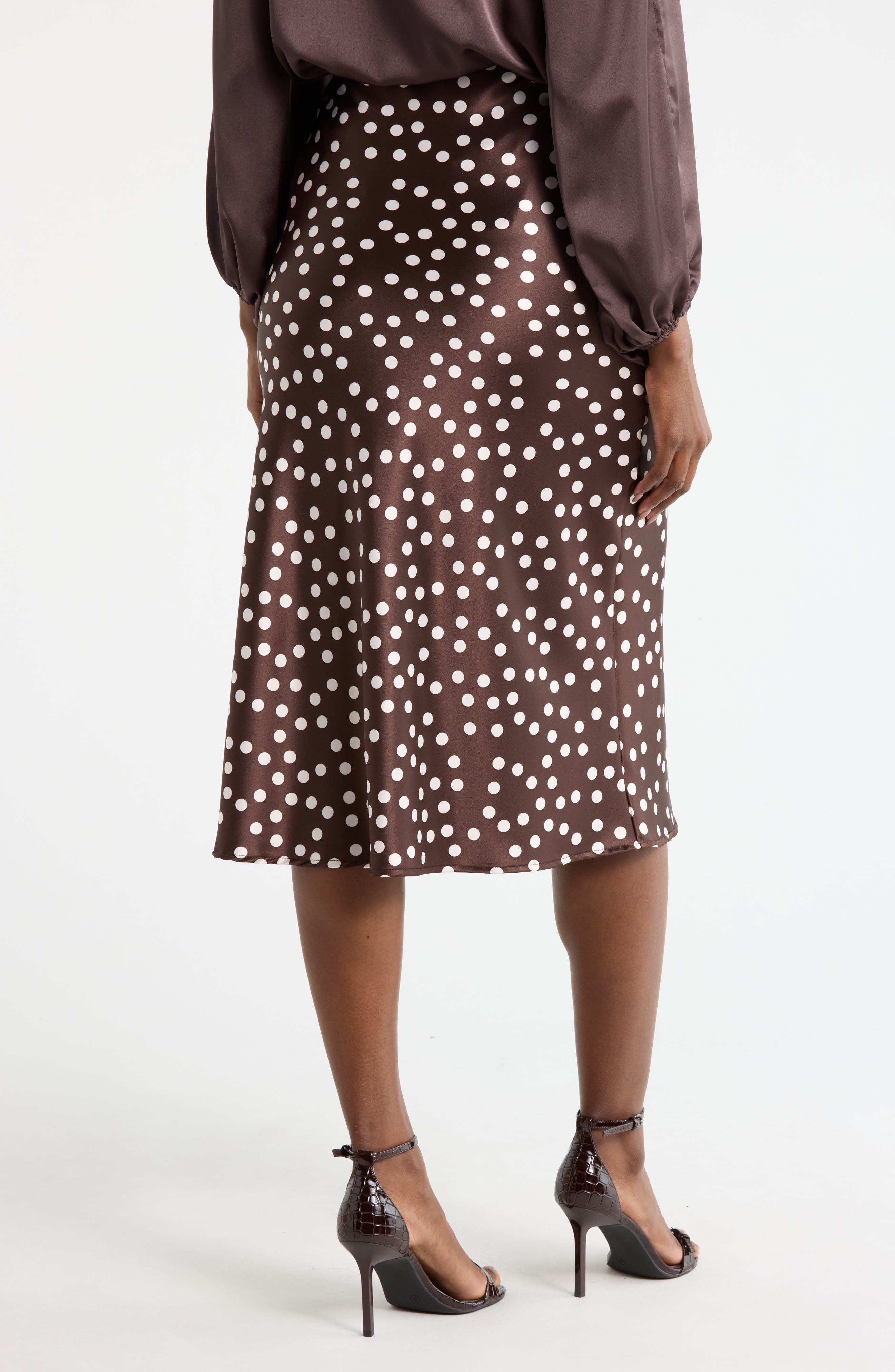 Polka Dot Midi Skirt - image 4