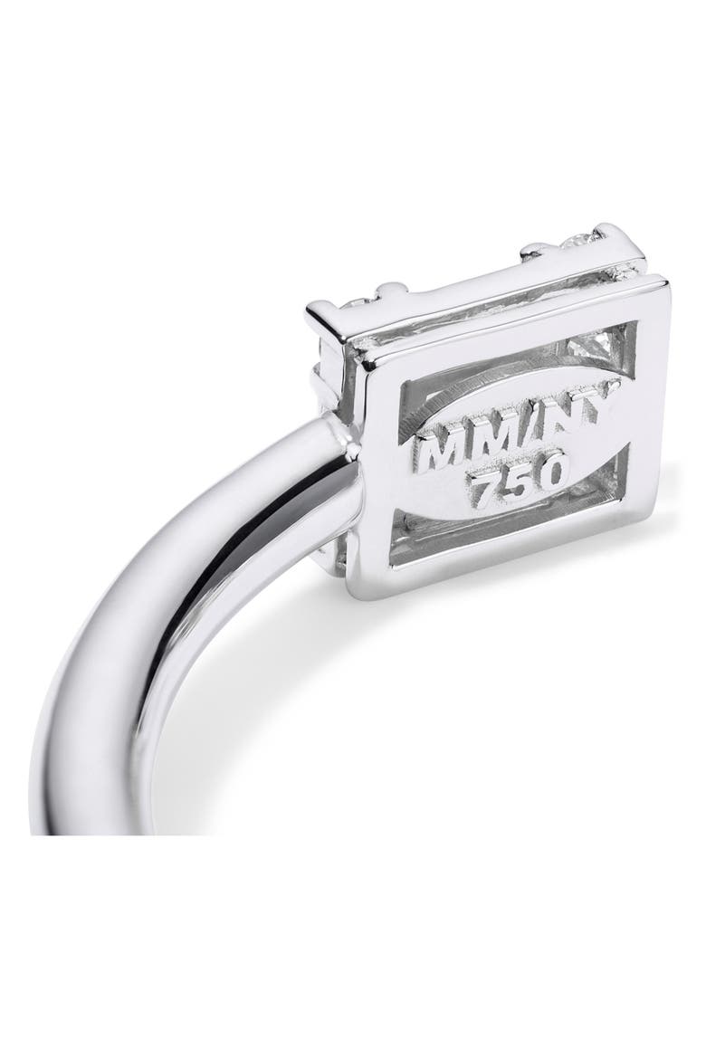 Clarity Petite Diamond Open Bangle Bracelet, Alternate, color, 18K WHITE GOLD