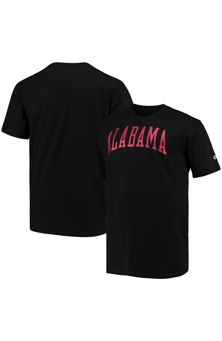 Champion Men's Champion Black Alabama Crimson Tide Big & Tall Arch Team Logo T-Shirt, Main, color,