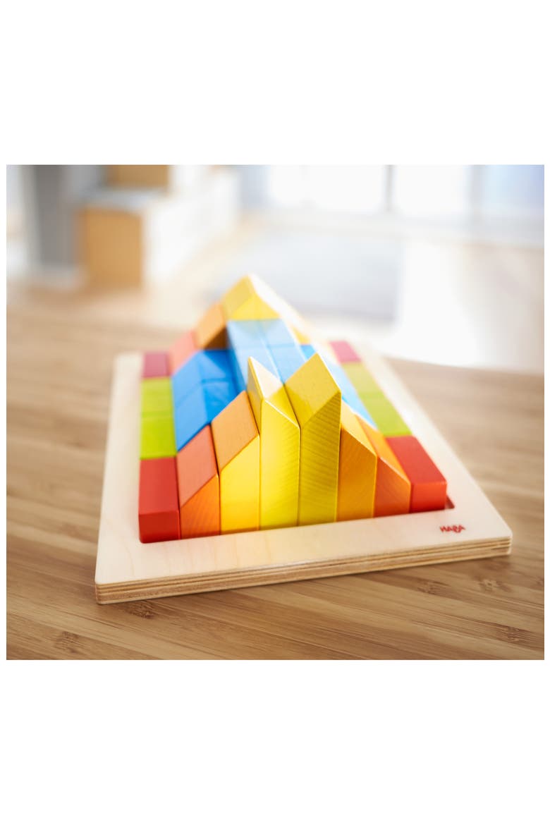 Creative Stones 3D Wooden Arranging Blocks, Alternate, color, MULTI