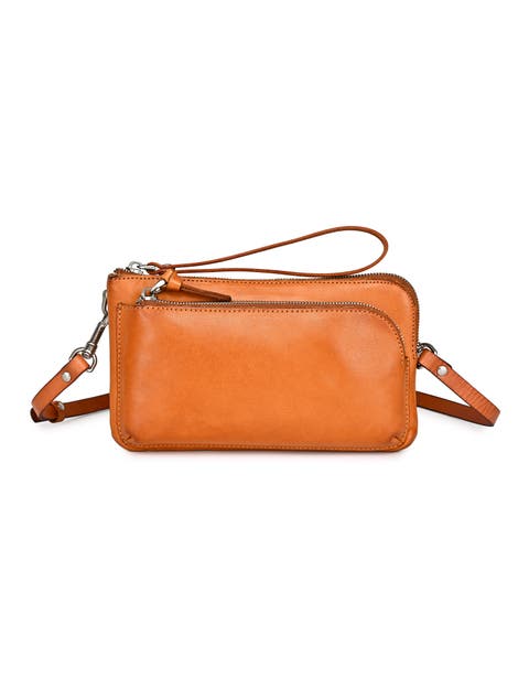 Dahlia Genuine Leather Compact Convertible Crossbody