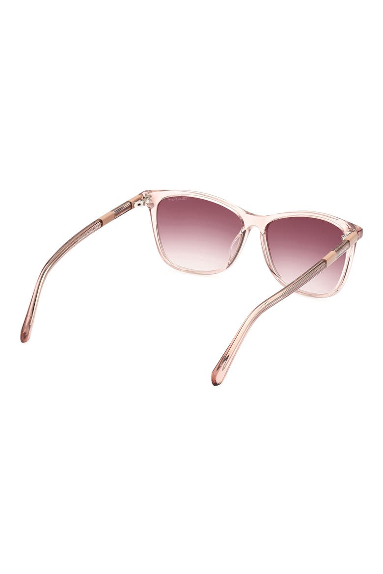 Square Sunglasses, Alternate, color, SHINY PINK / GRADIENT BROWN
