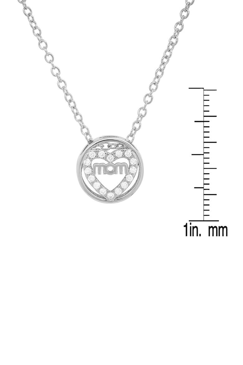 Mom Pendant Necklace, Alternate, color, METALLIC
