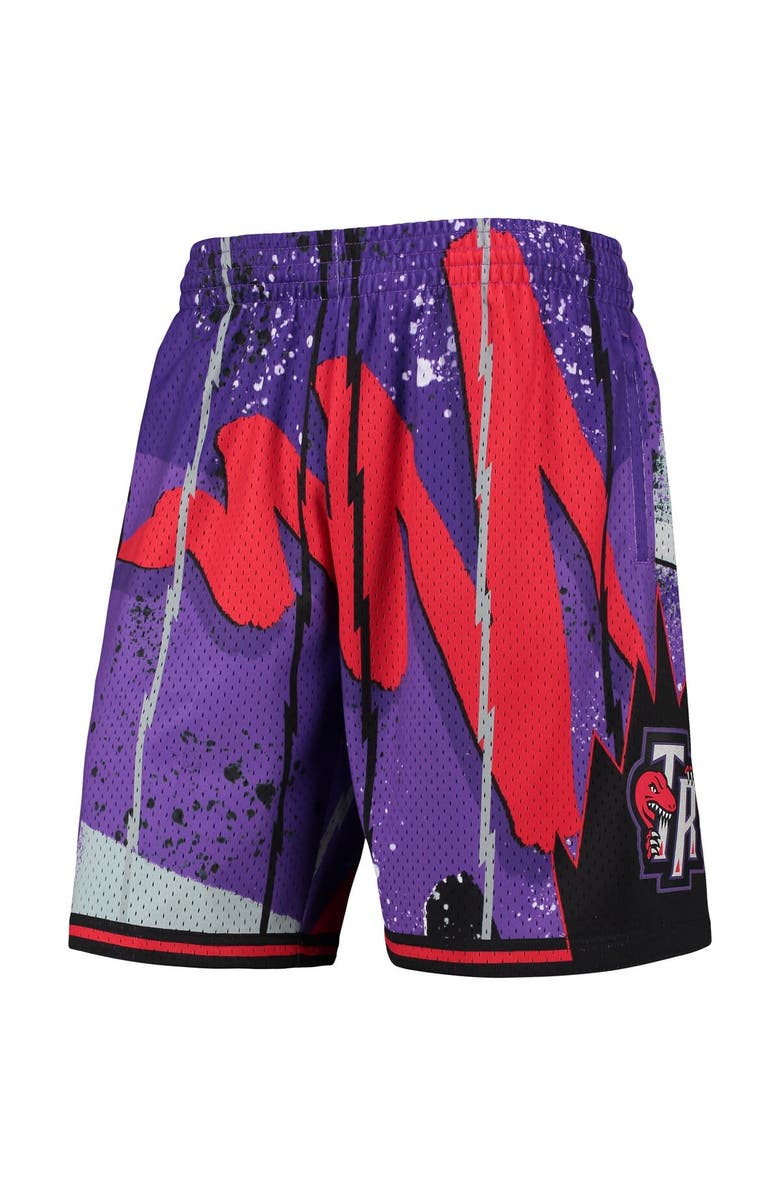 Mitchell & Ness Men's Mitchell & Ness Purple Toronto Raptors Hardwood Classics 1998 Hyper Hoops Swingman Shorts, Alternate, color, Purple